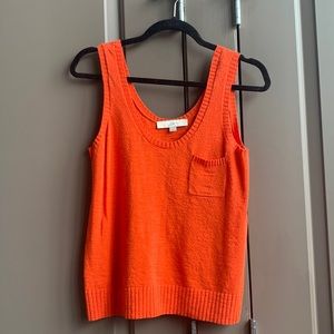 🦩4/$20 NWOT Loft Sweater Tank in Orange Small S